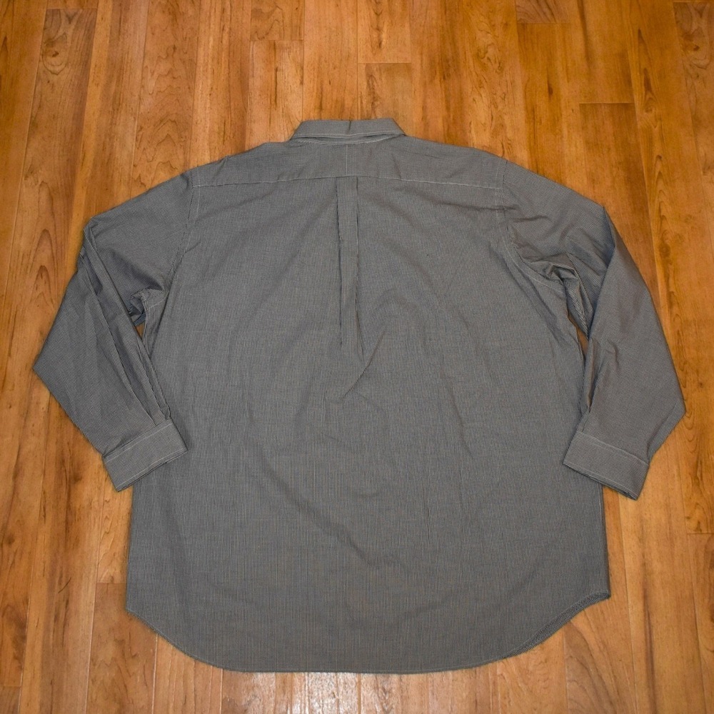 Ralph Lauren Button Down Shirt Mens 2XB Black New Gingham Mini Check Long Sleeve - Picture 3 of 5